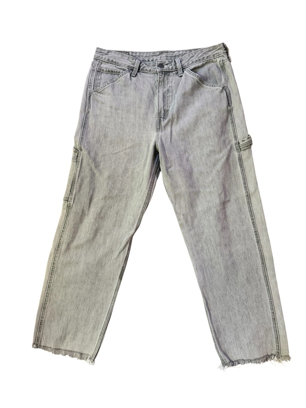 Levi’s Light Grey Carpenter Jeans Men’s Size 34x30 Straight Leg Zip Fly